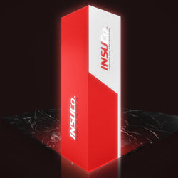 10x10 or 10x8 Pro Booth 2 - Corner Trade Show Booth with LED Backlit Tower Pillar and 2 Walls Booth Kit