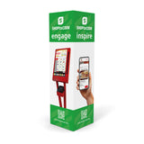 14 ft Trade Show Display Backlit Tower, 4ft x 4ft x 14ft, Square Trade Show Tower, 360 Backlit Tower - TDDisplays