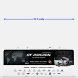 20 foot Straight EZ-Zip Fabric Display - TDDisplays