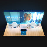 20 FT Trade Show Backlit Display Light Wall, 20'x8', Backlit Trade Show Display, 20x10 Booth Backlit Backdrop, 20x10 Backlit Display - TDDisplays