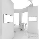 20x20 Pro Booth 12 - Backlit Trade Show Booth with 4 Towers and Circular Banner, 20 Foot Custom Trade Show Booth - TDDisplays