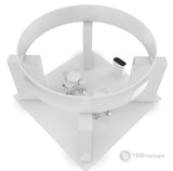 20x20 Pro Booth 15 - Tension Fabric Display Booth, Four Towers and 20 Foot Circular Banner, Rapid Self - Build, 20x20 Booth Idea for Demo Space Trade Show Booth - TDDisplays