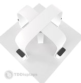 20x20 Pro Booth 6 - Custom Tension Fabric Exhibit Booth Arch and Luminous Backlit Pop Up Tower Design with Overhead Arches - TDDisplays