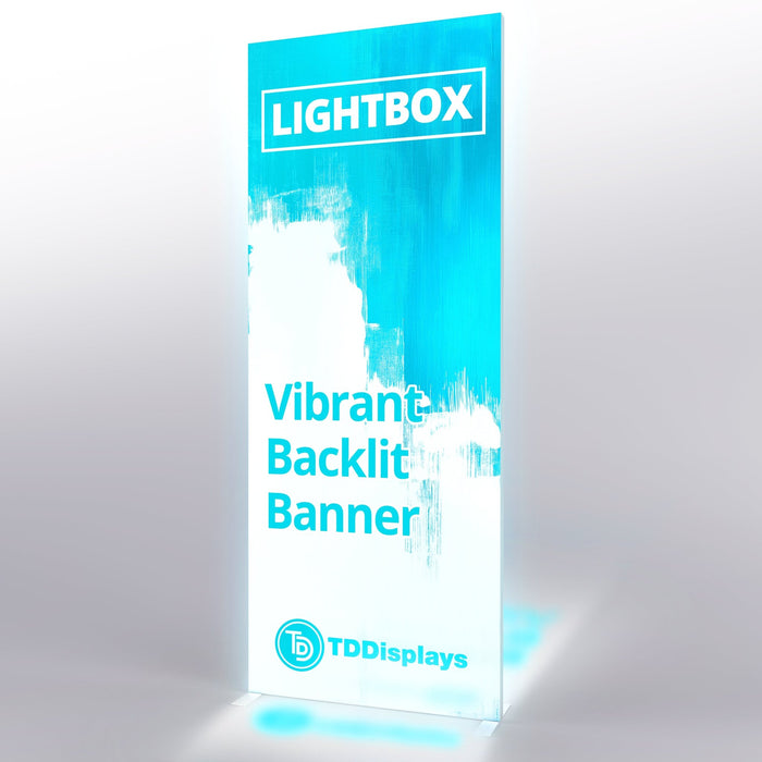 Vibrant1 LED Backlit 7ft Banner - Graphic Print Only
