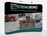 10 foot Curved EZ-Zip Fabric Display - TDDisplays