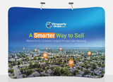 10 foot Curved EZ-Zip Fabric Display - TDDisplays