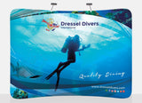 10 foot Curved EZ-Zip Fabric Display - TDDisplays