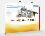 10 foot Straight EZ-Zip Fabric Display - TDDisplays