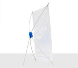 100-pack Mini-X Countertop X Banner Stands with Prints - TDDisplays