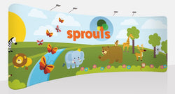 20 foot Straight EZ-Zip Fabric Display