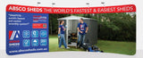 20 foot Curved EZ-Zip Fabric Display - TDDisplays