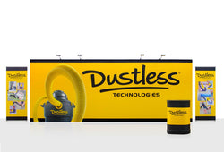 Super-tall 15 ft wide x 10 ft high fabric popup display