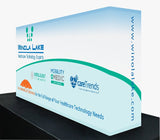 5 ft wide x 30 in high Fabric Popup Tabletop Display - TDDisplays