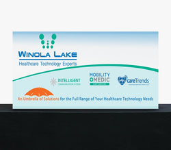 Super-tall 15 ft wide x 10 ft high fabric popup display