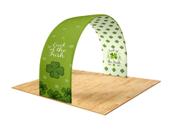 10x10 or 10x8 Pro Booth 2 - Corner Trade Show Booth with LED Backlit Tower Pillar and 2 Walls Booth Kit