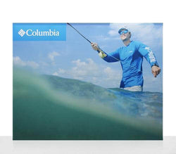 Super-tall 15 ft wide x 10 ft high fabric popup display
