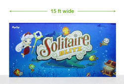 Super-tall 15 ft wide x 10 ft high fabric popup display