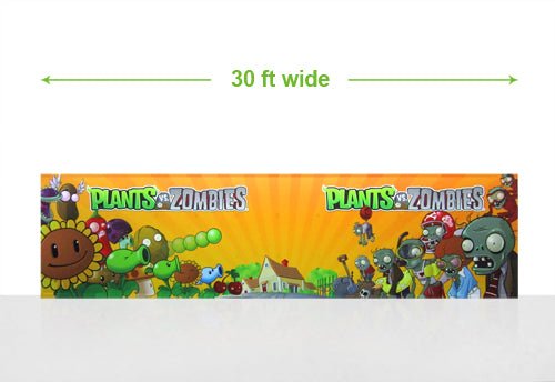 Brilliant 30 foot fabric popup display with endcaps