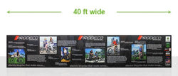Super-tall 15 ft wide x 10 ft high fabric popup display