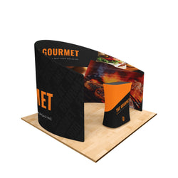 20 FT Trade Show Backlit Display Light Wall, 20'x8', Backlit Trade Show Display, 20x10 Booth Backlit Backdrop, 20x10 Backlit Display