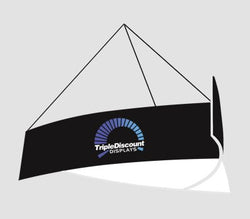 20 foot Serpentine EZ-Zip Fabric Display