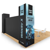 10ft Trade Show Display Tower, 3ft x 3ft x 10ft, Custom Tension Fabric Banner Stand Display Tower by TDDisplays - TDDisplays