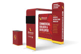 10x10 Pro - Package A - Arch Tower Backdrop Booth Kit, Archway Mount Monitor, Trade Show Booth Ideas, 10 foot Booth Kit - TDDisplays