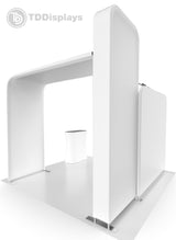 10x10 Pro - Package A - Arch Tower Backdrop Booth Kit, Archway Mount Monitor, Trade Show Booth Ideas, 10 foot Booth Kit - TDDisplays