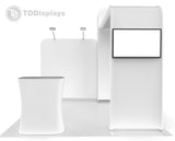 10x10 Pro - Package A - Arch Tower Backdrop Booth Kit, Archway Mount Monitor, Trade Show Booth Ideas, 10 foot Booth Kit - TDDisplays