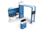 10x10 Pro - Package A - Arch Tower Backdrop Booth Kit, Archway Mount Monitor, Trade Show Booth Ideas, 10 foot Booth Kit - TDDisplays