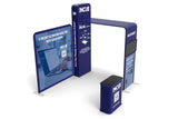 10x10 Pro - Package A - Arch Tower Backdrop Booth Kit, Archway Mount Monitor, Trade Show Booth Ideas, 10 foot Booth Kit - TDDisplays