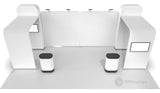 10x8 Pro - Package M - Pro Booth Package for Inline Booth Space, Modular Expandable, Arch Archway Tower Backdrop, Exhibit Booth Kit - TDDisplays