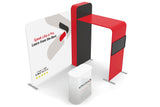 10x8 Pro - Package M - Pro Booth Package for Inline Booth Space, Modular Expandable, Arch Archway Tower Backdrop, Exhibit Booth Kit - TDDisplays