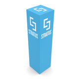 12ft Trade Show Display Backlit Tower, 3ft x 3ft x 12ft, Square Trade Show Tower, 360 Backlit Tower - TDDisplays