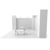 12ft Trade Show Display Backlit Tower, 3ft x 3ft x 12ft, Square Trade Show Tower, 360 Backlit Tower - TDDisplays
