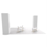 14 ft Trade Show Display Backlit Tower, 4ft x 4ft x 14ft, Square Trade Show Tower, 360 Backlit Tower - TDDisplays