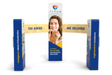 20x10 Pro Booth 16X - Luminous 14 Ft Tower and Half Ring Circular Banner Modular Display, Semi - Circle Round Banner, 14 Foot High Exhibition Booth - TDDisplays