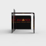 20x10 Pro Booth 17X - Enclosed Arch and Modular Backdrop Standard Booth Package, Alcove Storage, Monitor Mounts, 20 Ft Trade Show Booth Kit - TDDisplays