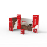 20x10 Pro-Package B - Tower Arch Back Wall Backdrop, Archway and Pillar, 20 Ft Backdrop, Dual Archway Booth, Pro Trade Show Booth Kit - TDDisplays
