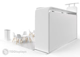 20x20 Pro - Package C - Large Archway Tower Back Wall Backdrop Trade Show Booth, Product Demo Meeting Space for Chairs Tables, 20 Foot Arch Booth Design, Exhibit for Company, 20 Ft Peninsula Island Trade Show Booth - TDDisplays