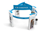 20x20 Pro - Package E - 4 Towers Circular Ring Banner, Demo Area, Product Showcase Space, Trade Show Booth Kit for Islands Peninsula - TDDisplays