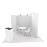 8ft LED Trade Show Display Backlit Tower, 2ft x 2ft x 8ft, Square Trade Show Tower, 360 Backlit Tower - TDDisplays