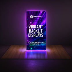 3ft SEG Backlit Fabric Banner Stand | Vibrant2
