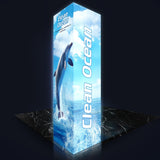 LED Trade Show Display Backlit Tower, 2ft x 2ft x 8ft, Square Trade Show Tower, 360 Backlit Tower - TDDisplays