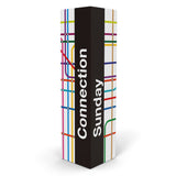 Trade Show Display Tower, 2ft x 2ft x 8ft, Tension Stretch Fabric Banner Stand Display Tower by TDDisplays - TDDisplays