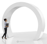 Trade Show Rectangular Semi - Circle Archway - 12x10 Standing Ring Banner Arch - TDDisplays