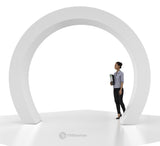 Trade Show Rectangular Semi - Circle Archway - 12x10 Standing Ring Banner Arch - TDDisplays