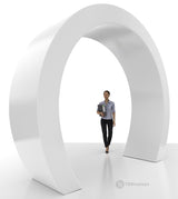 Trade Show Rectangular Semi - Circle Archway - 12x10 Standing Ring Banner Arch - TDDisplays